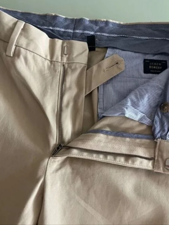 J.Crew Women Pants Bowery Slim-Fit Chino Dress Pants in British Khaki 100% Cotto - Picture 6 of 15